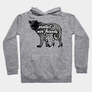 protect our friends - leopard Hoodie